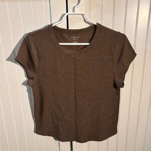 American Eagle Waffle Hey Baby Tee